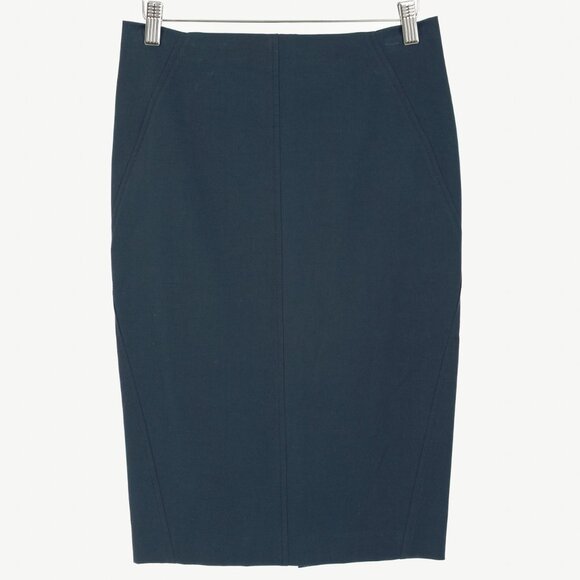 Brunello Cucinelli Dresses & Skirts - Brunello Cucinelli Navy Cotton Pencil Skirt